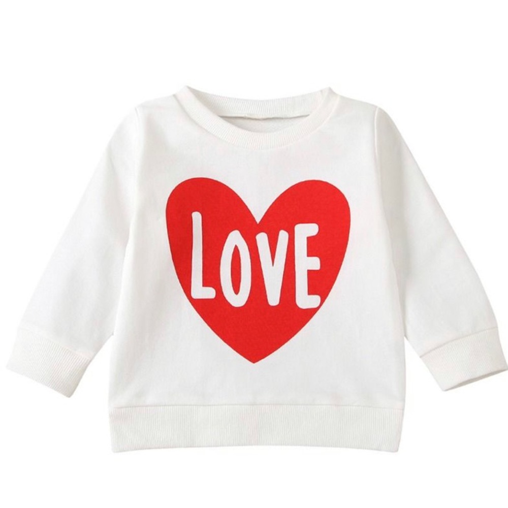 Baby/Toddler Love long sleeve Sweat Shirt, Valentines Day